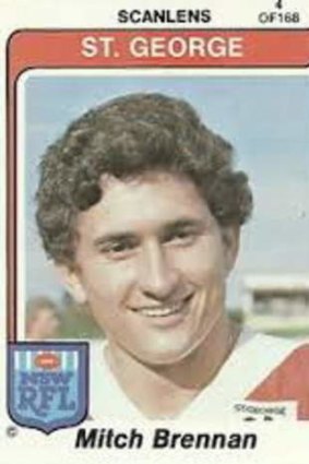 A highly sought (in 1981) Mitch Brennan footy card.