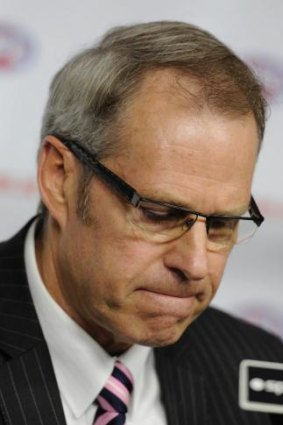 Adelaide Crows CEO Steven Trigg after his suspension, November 2012.