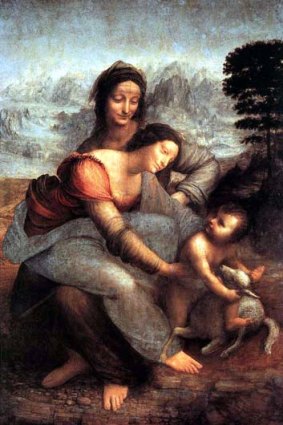 The painting in question ... <em>The Virgin and Child with Saint Anne</em>.