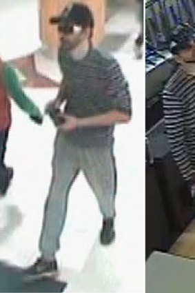 Police are searching for this man in relation to an armed robbery at Shiels in Phoenix Park Shopping Centre.
