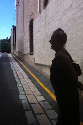 Cobbled laneway in Margaret Street precinct.