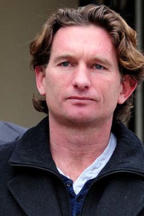 Banned: Bombers suspended coach James Hird.
