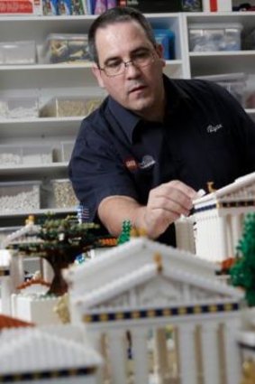 Lego-certified professional Ryan McNaught who built the Acropolis.
