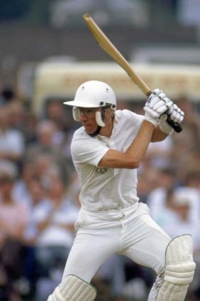 Well versed ... Peter Roebuck batting for Somerset against Northamptonshire in 1986.
