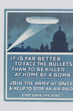 Death from above: "The lights of the Zeppelin frequently darted across the sky."