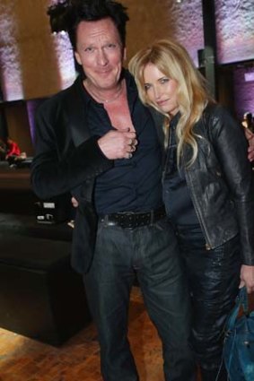 Michael Madsen and his wife DeAnna attend the G-Star Autumn/Winter 2013 runway show.