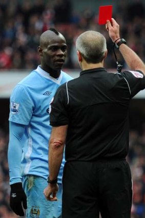 Controversial ... Mario Balotelli could figure in the Manchester derby.