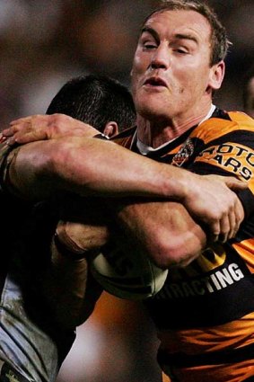 Gareth Ellis and Tigers forwards will be looking to pounce on a depleted Rabbitohs pack.