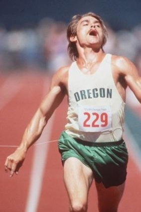 Breaking the tape: Billy Crudup as Steve Prefontaine in a still from <i>Without Limits</i>.