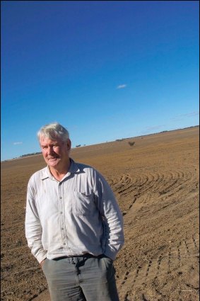 Peter Walsh on his  farm in Western Australia's eastern wheat-belt.