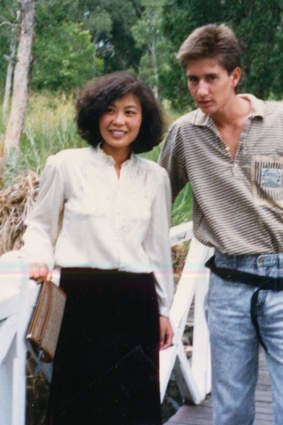 Liu with former husband David Schultz..