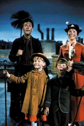 <i>Mary Poppins</i> scene featuring child actor Karen Dotrice as Jane Banks.