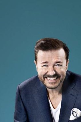 Brit funnyman: Ricky Gervais will write and direct as well as co-star in <i>Special Correspondents</i>, a remake of a 2009 French comedy.