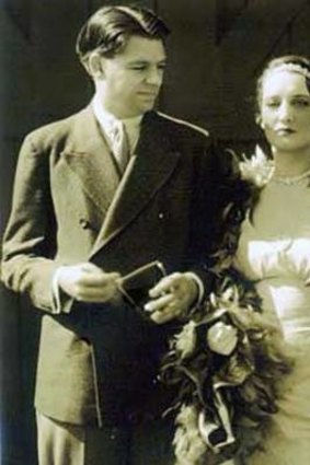 Dorothy Blanchard and Oscar Hammerstein II on their wedding day in 1929.