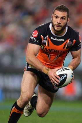 Back from suspension ... Wests Tigers captain returns to the squad to play Brisbane.