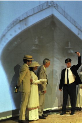 Michael Gudinski launches the Titanic exhibition.