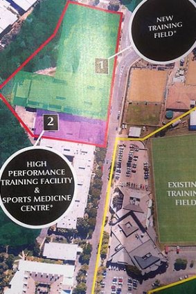 Plans for the Brisbane Broncos' expanded Red Hill facilities.