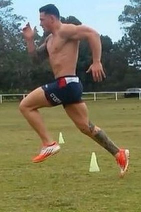 Straight back into it: Sonny Bill Williams training this week.