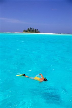 The Cocos Islands are not short of water for snorkelling.