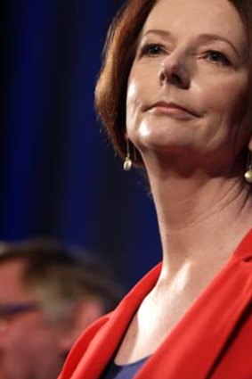Pledge ... Julia Gillard will enshrine new education laws in response to the Gonski model which will also address the education of indigenous students.