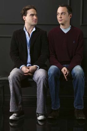 Geek chic ... Leonard (Johnny Galecki) and Sheldon (Jim Parsons), stars of Big Bang Theory.