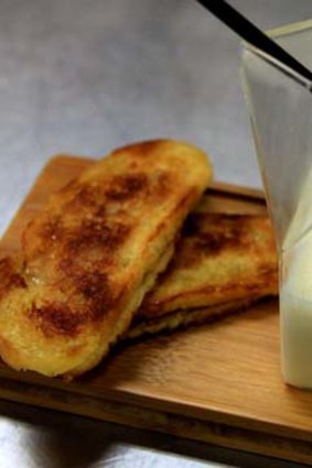 The one dish you must try ... Cauliflower milkshake, jamon and cheese toastie, $14.