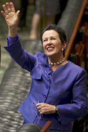 Clover Moore farewells the lower house after her last speech as the state MP for Sydney.