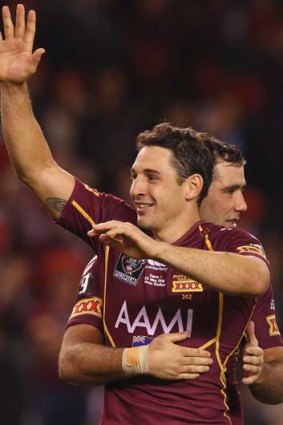 One up &#8230; Cameron Smith and Billy Slater.