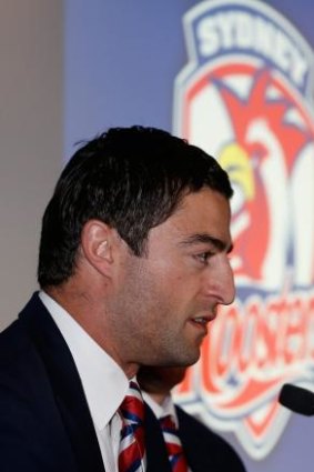 Red, white and blue: Anthony Minichiello will forever be known as one of the Roosters' favourite sons.