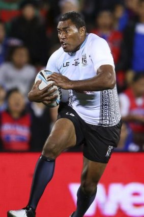 Local icon: Petero Civoniceva on the charge for Fiji.