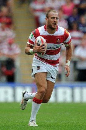 Lee Mossop in action for Wigan in 2013.