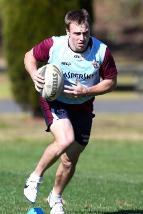 Locked in: Manly back-rower Jamie Buhrer.