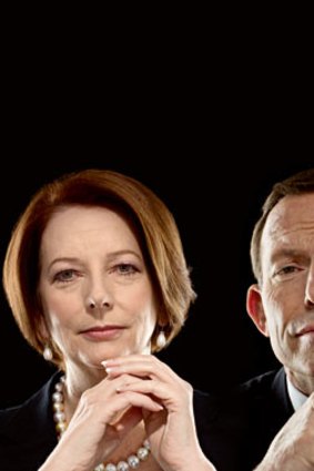 Julia Gillard, the commander-in-chief versus Tony Abbott, the challenger.