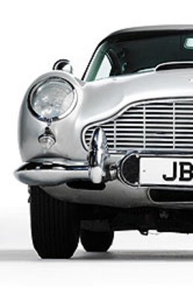 Could  be yours: Featuring distinctive plates, the Aston Martin DB5 is one of the world's most collectable cars.