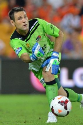 Fortunate: Brisbane Roar goalkeeper Michael Theo.