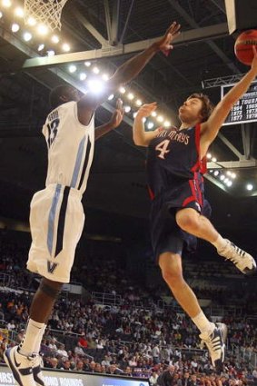 Rising to the challenge: Australia's Matthew Dellavedova during his time at Californian college team Saint Mary's Gaels.