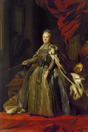 Alexander Roslin's 18th century portrait of Russia's Catherine the Great.
