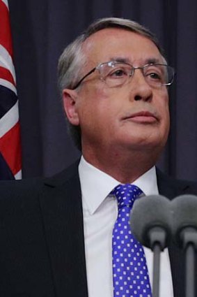 Making the case for superannuation changes: Treasurer Wayne Swan.