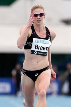 Melissa Breen has run her fastest time since breaking the Australian 100m record.