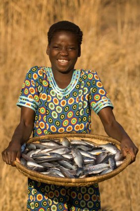 A fresh catch at Pumulani Lodge.