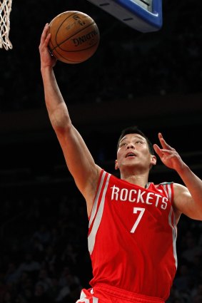 Rockets stint: Jeremy Lin drives to the basket during his two-year sojourn in Houston.