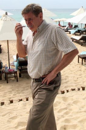 Australia's Honorary Consul in Southern Thailand Larry Cunningham at Surin Beach, Phuket.
