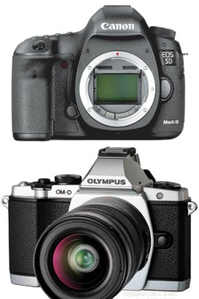 Also top of the class were Canon's EOS 5D (top) and the Olympus OMD E-M5.