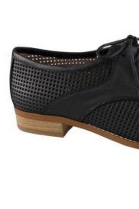 Feet first: Wittner Hall black leather brogues, $169.95.