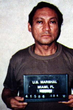 The former Panamanian dictator after his arrest in 1990.
