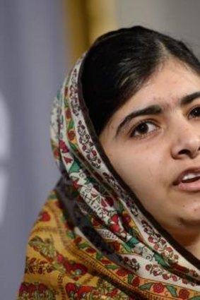 Gaza support: Nobel laureate Malala Yousafzai.