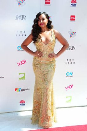 True star: Jessica Mauboy is a big chance for an ARIA this year.
