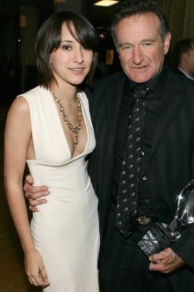 Robin Williams with his daughter Zelda.