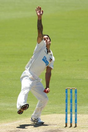 Rising to the challenge: Mitchell Johnson's form in one-day cricket has earned him Test selection.