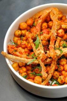 Crispy tripe and chick peas from Cumulus Inc.